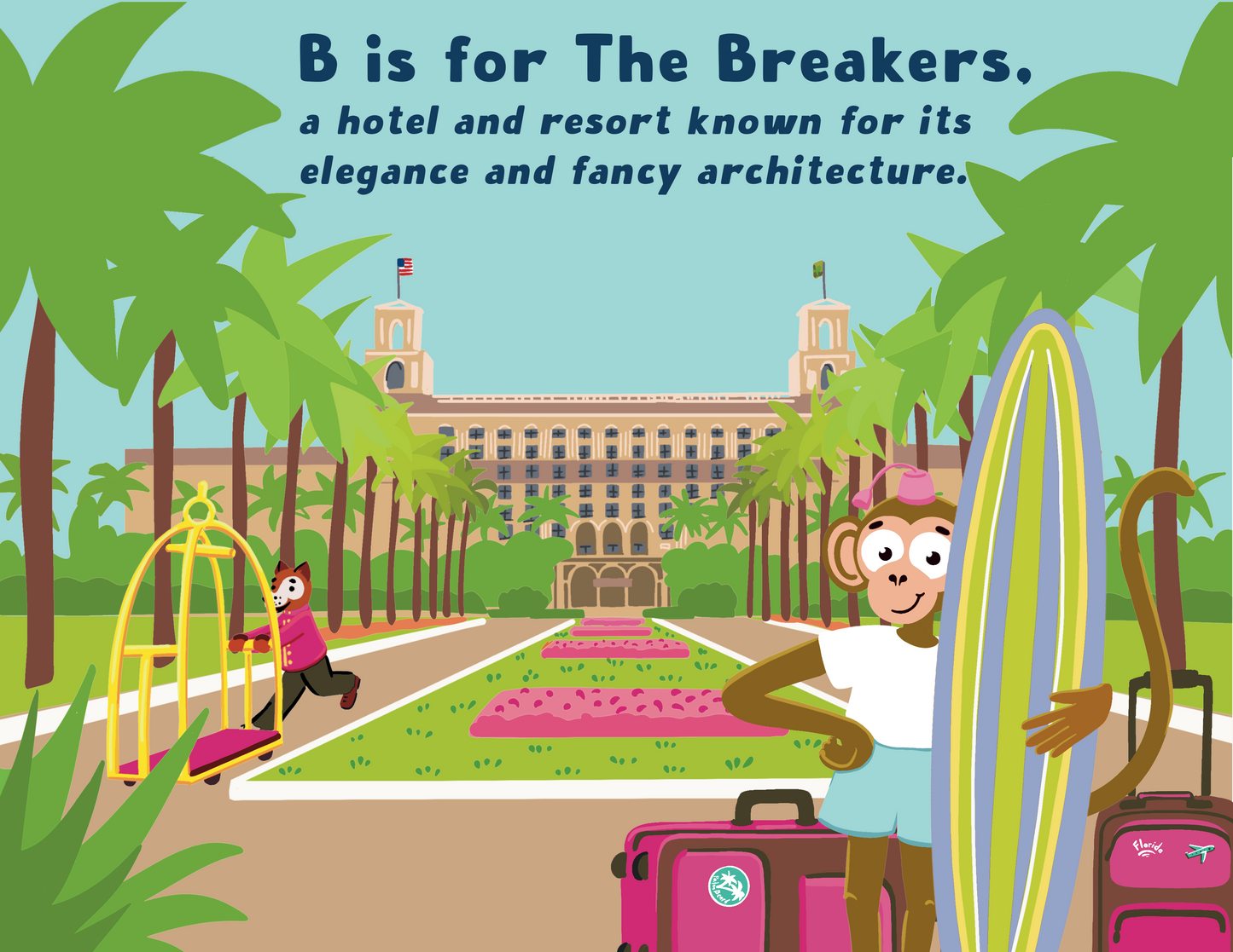 P is for Palm Beach Illustrated Children's Book